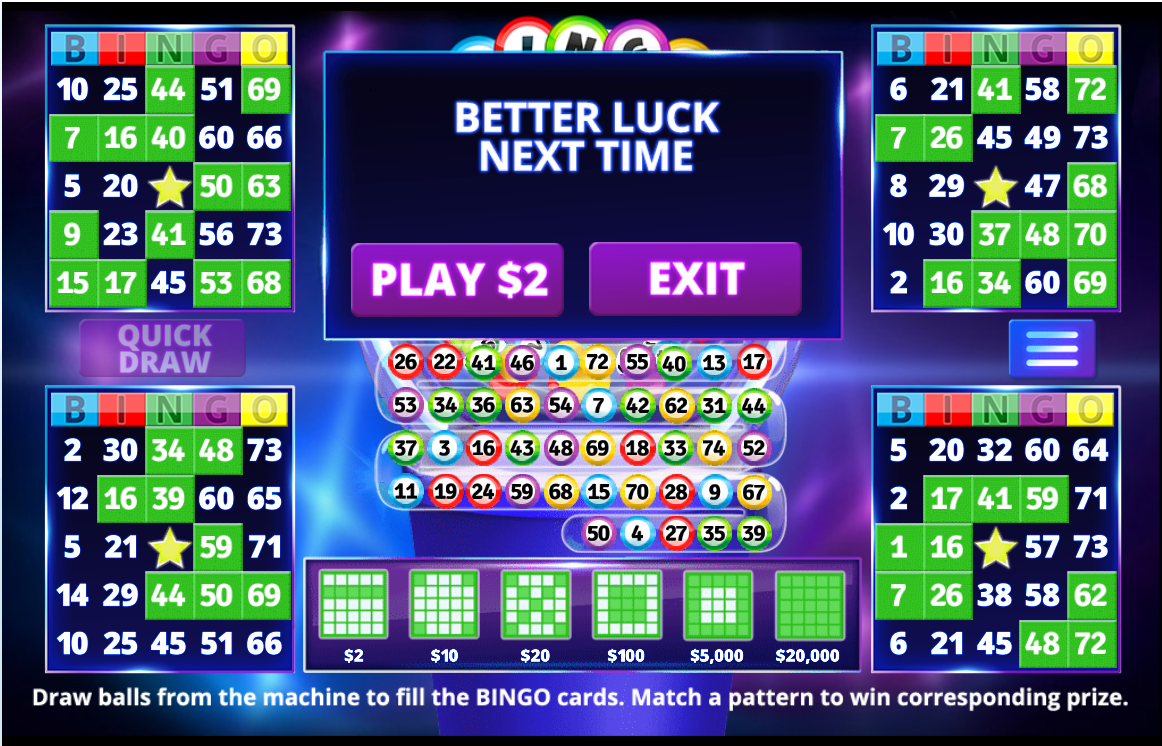 $100 Instant Bingo